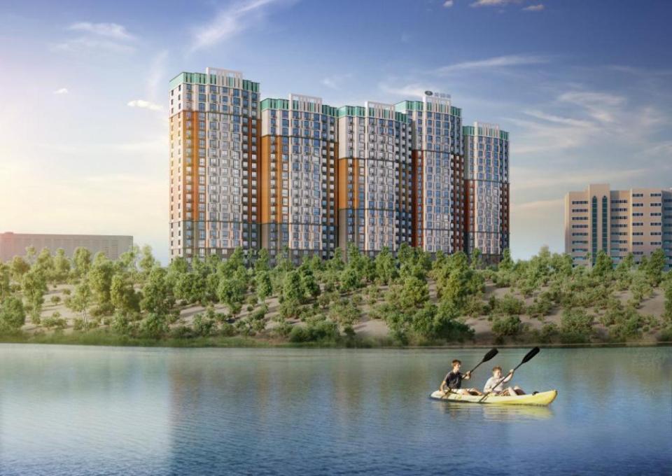Апартаменты В Жк Laketown На Берегу Озера Almaty Eksteriør bilde